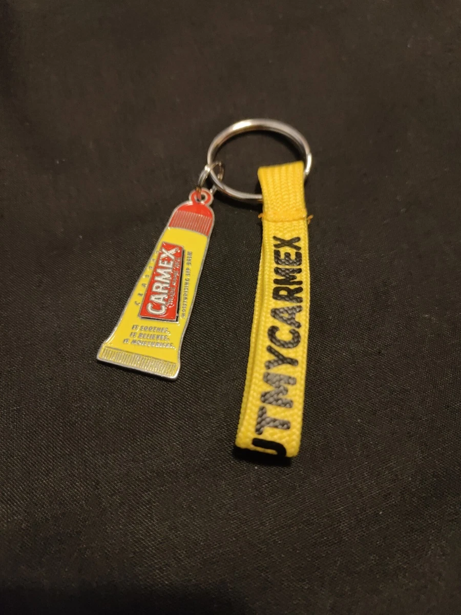 genuine carmex metal keyring