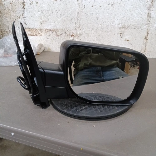Door Mirror-Power Heated Manual-Folding Textured Black Mirror TRQ MRA05807