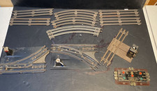 VINTAGE MARX TRAIN TRACK LOT 2 SWITCH TRACKS, UNCOUPLING CONTROL, UNCOUPLE HERE