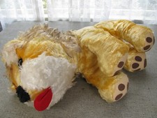 Vintage Lion 23" Mohair Stuffed Animal Plush 1950s 