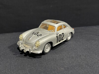 1/43 Brumm r144 Porsche 356 silber coupé Startn.102