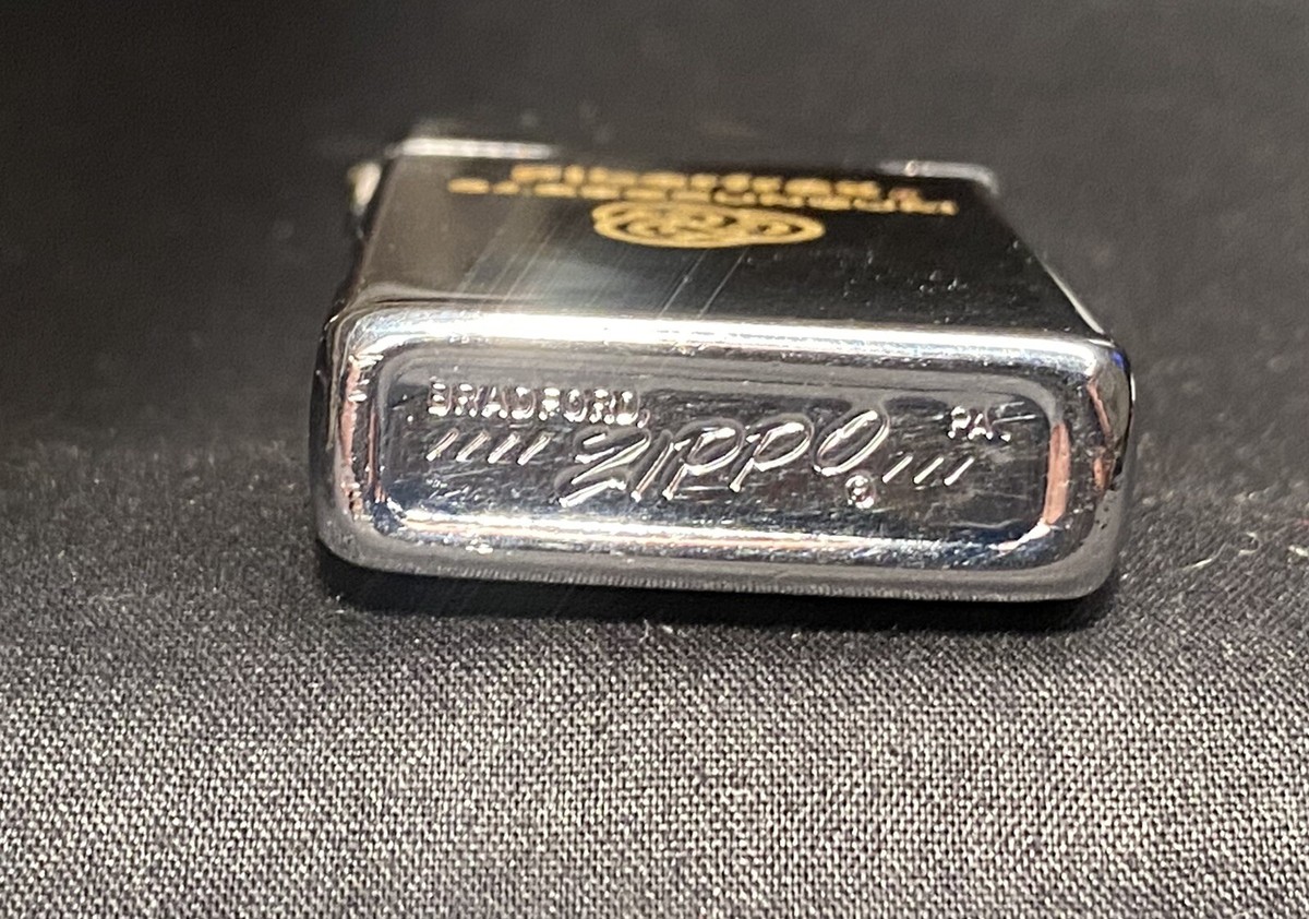 ZIPPO 1975 ジッポー　ベネチアングラス　ヴィンテージ アート　工芸品 Rare Zippo ADVERTISEMENT Vintage 1975 FIBERFRAX CARBORUNDUM