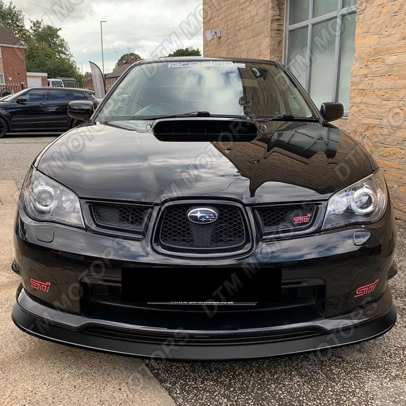 For 2006 2007 Subaru Impreza WRX STi S204 Painted Black Front