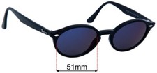 SFx Replacement Sunglass Lenses fits Ray Ban RB4315 - 51mm Wide