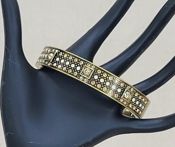 Heidi Daus hinged bangle bracelet multiple colors… - image 1