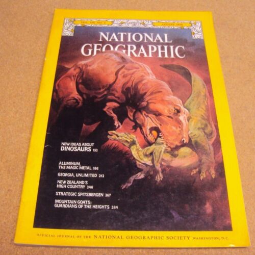 National Geographic sierpień 1978 Dinozaury Aluminium Gruzja Nowa Zelandia Mtn Goat  - Zdjęcie 1 z 2
