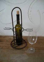 WeinservierstäNder Weinregal Flaschen-Glashalter / StäNder Eisen Landhaus 0,- Vk
