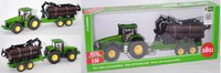 Siku Farmer 1954 John Deere 8430 Traktor Mit ForstanhäNger, 1:50