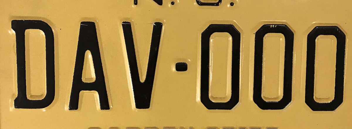 DISABLED VETERAN NJ license plate Vietnam Pearl Harbor Iraq WW2
