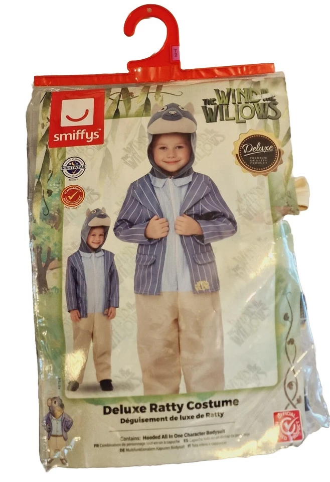 Disfraz Smiffys Deluxe Wind in the Willows Ratty, Edad 1-2 Foto 2 de 4