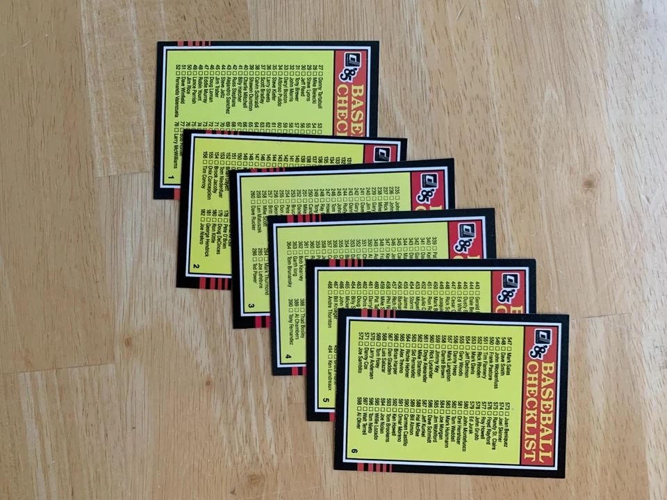 1985 DONRUSS БЕЙСБОЛ ПОЛНЫЙ КОМПЛЕКТ С HI LITES КОМПЛЕКТ И 5 ОБЕРТОК В ПЕРЕПЛЕТЕ - Изображение 3 из 4