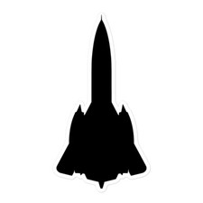 SR71 Silhouette Stickers