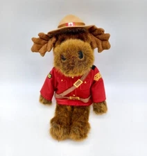 RCMP Sergeant Bullmoose 8" beanbag Plush Moose by Stuffed Animal House 