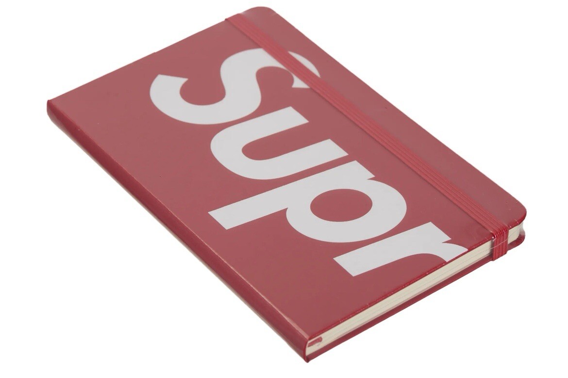 NWT Supreme Moleskin Notebook Large FW24 Red FREE SHIPPING