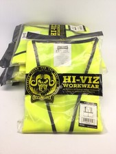 9 PACK Yellow Reflective Safety Vests Hi-Vis ANSI/OSHA Break-Away 2X 3X New USA