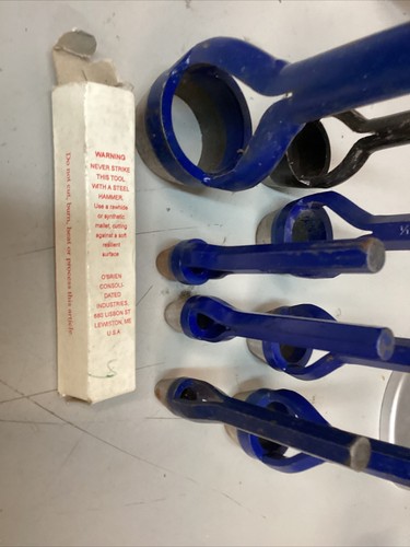 8 O’brien Consolidated Industries gasket hole punches 3/8”,7/16”,1”,1-1/4”,1-3/4 - Picture 2 of 24