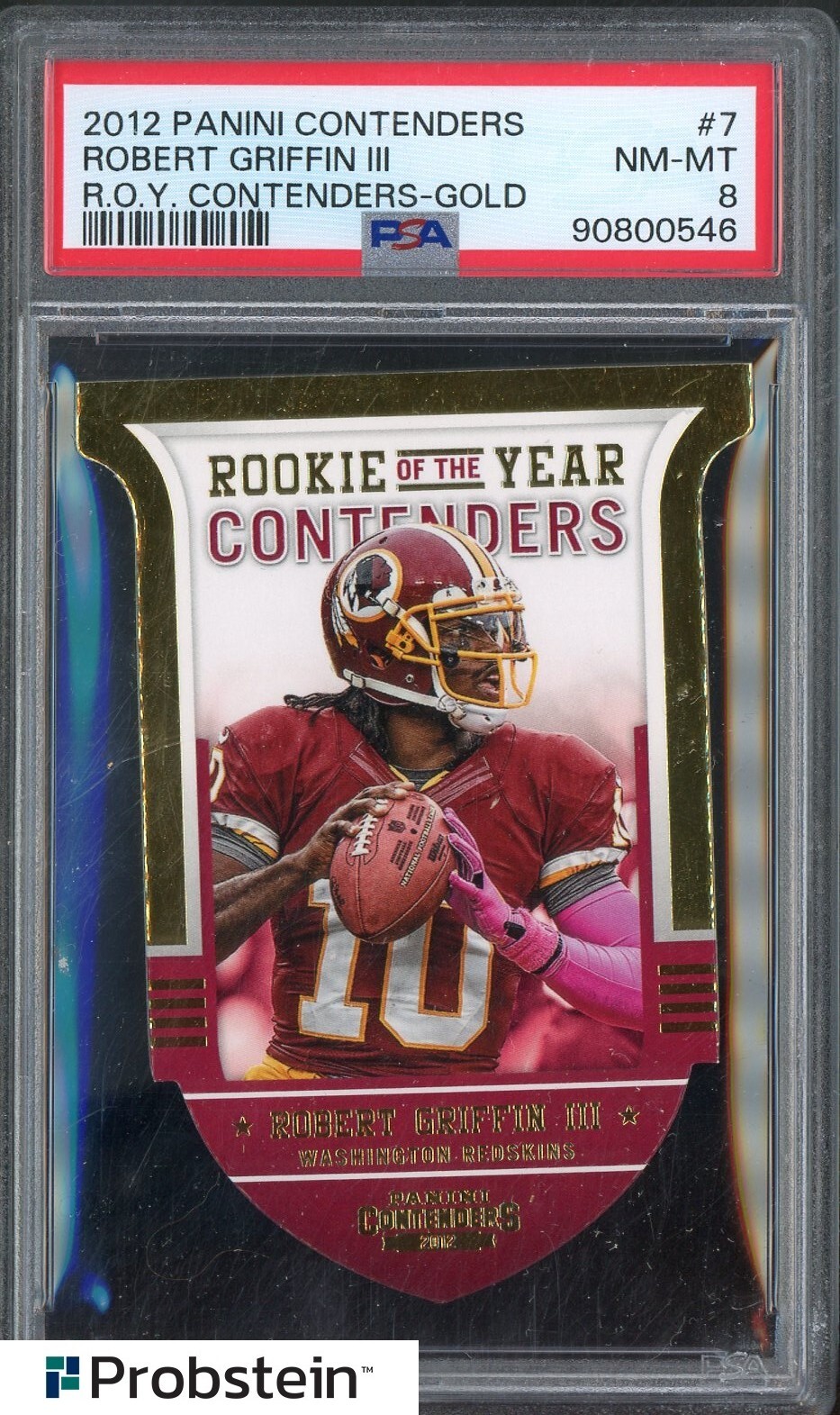 Robert Griffin III Panini Contenders Rookie of the Year Contenders #7 Gold