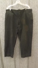 Vtg 50's Hudson Bay Guide Ass'n Herters Green Wool Hunting Pants 36 x 27