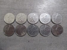 x 10 50 Lire Vulcano Anni Misti Monete Repubblica Italiana Pre-Euro LR359