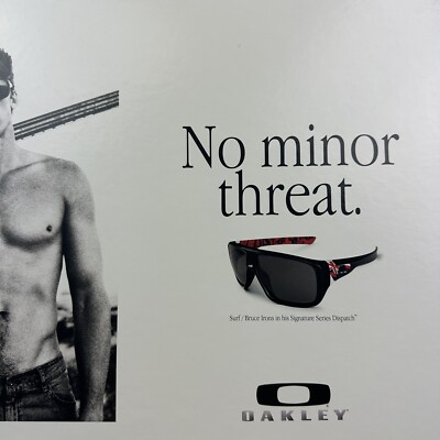 Oakley Bruce Irons Signature Dispatch Stand Up Display Rare POP