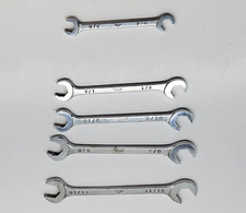Lot Of 5 Mac Tools 12 4 Way Angle Head Open End Wrench Da12 16 18 20 22