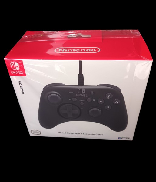 MANDO HORIPAD WIRED CONTROLLER HORI Black Negro Nintendo Switch NSW-001U