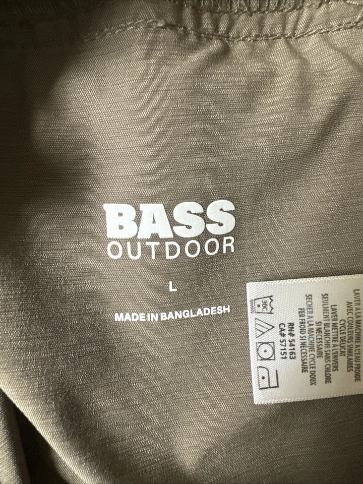 Pantalones Bass Outdoors para mujer senderismo pesca camping tareas, bolsillos, marrón talla L Foto 2 de 4