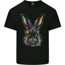 Aquarell Hase Häschen Herren T-Shirt leicht Baumwolle