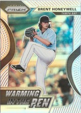 2020 Panini Prizm Brent Honeywell Warming in the Pen Silver Prizm SP RC