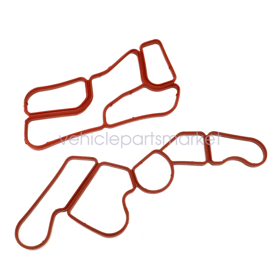 Carcasa de filtro de aceite de motor + kit de sellado de junta de enfriador de aceite para Mercedes-Benz GL450 Foto 3 de 4