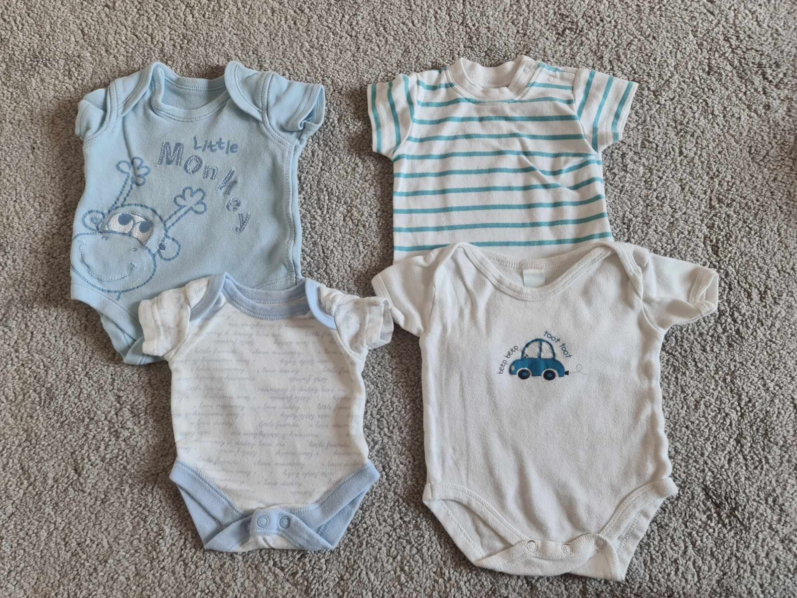 Baby Boy Clothes Bundle 03 Months 43 items (bodysuits, trousers, tops