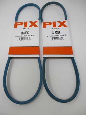 2 For AYP 169778 15-223 Sears LawnMaster 3/8'' X 33'' V-Belt by Pix 3L330K