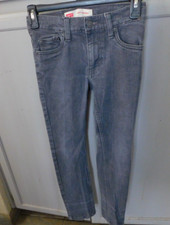 Levi's 510 Skinny gray denim jeans sz 10 reg adjustable waistband