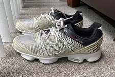 Very Nice Mens FJ FootJoy Hyperflex FTf 2.0 Golf Shoes 8 M White Softspikes