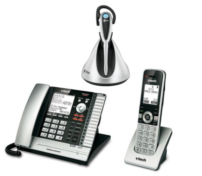 NEW Vtech 4 Line Corded & Cordless Office Business Phone System w 500ft Headset