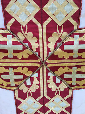 Chasuble Liturgical Vestment Embroidery Priest Alb Antique 6
