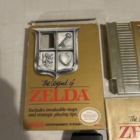 Legend of Zelda Rev A Oval Seal Box Boxed No Map Nintendo NES, 1987)