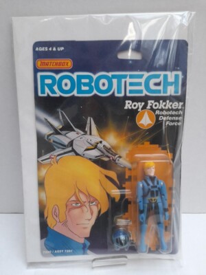 Matchbox Robotech Defence Force Roy Fokker Figur 1985 MOC - neu & noch OVP