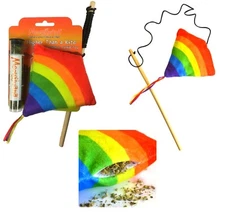 Meowijuana Cat Teaser w/Refillable Fun Catnip Cat Toy - Get Higher Than A Kite 