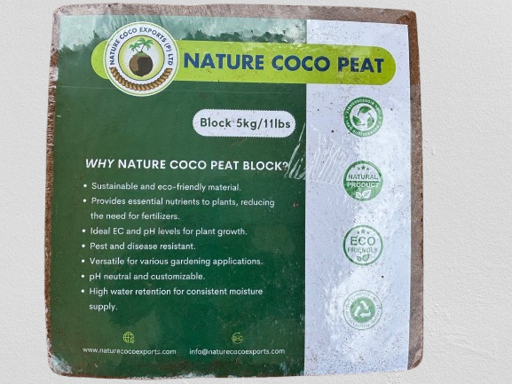 11 Lb/5 kg Nature Coco peat block Coconut Fiber Potting Soil Plant Organic