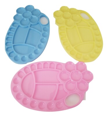 HSD 26-Fach Farbpalette Künstler Blau Gelb Pink 1er Kunststoff Neu 24cm x 14cm