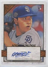 2020 Topps Gallery Orange Auto 22/25 Andres Munoz #67 Auto 5m1