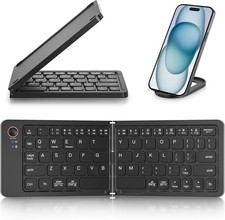 Mini Foldable KeyBoard Portable Bluetooth Wireless for iOS iPhone Andorid Phone