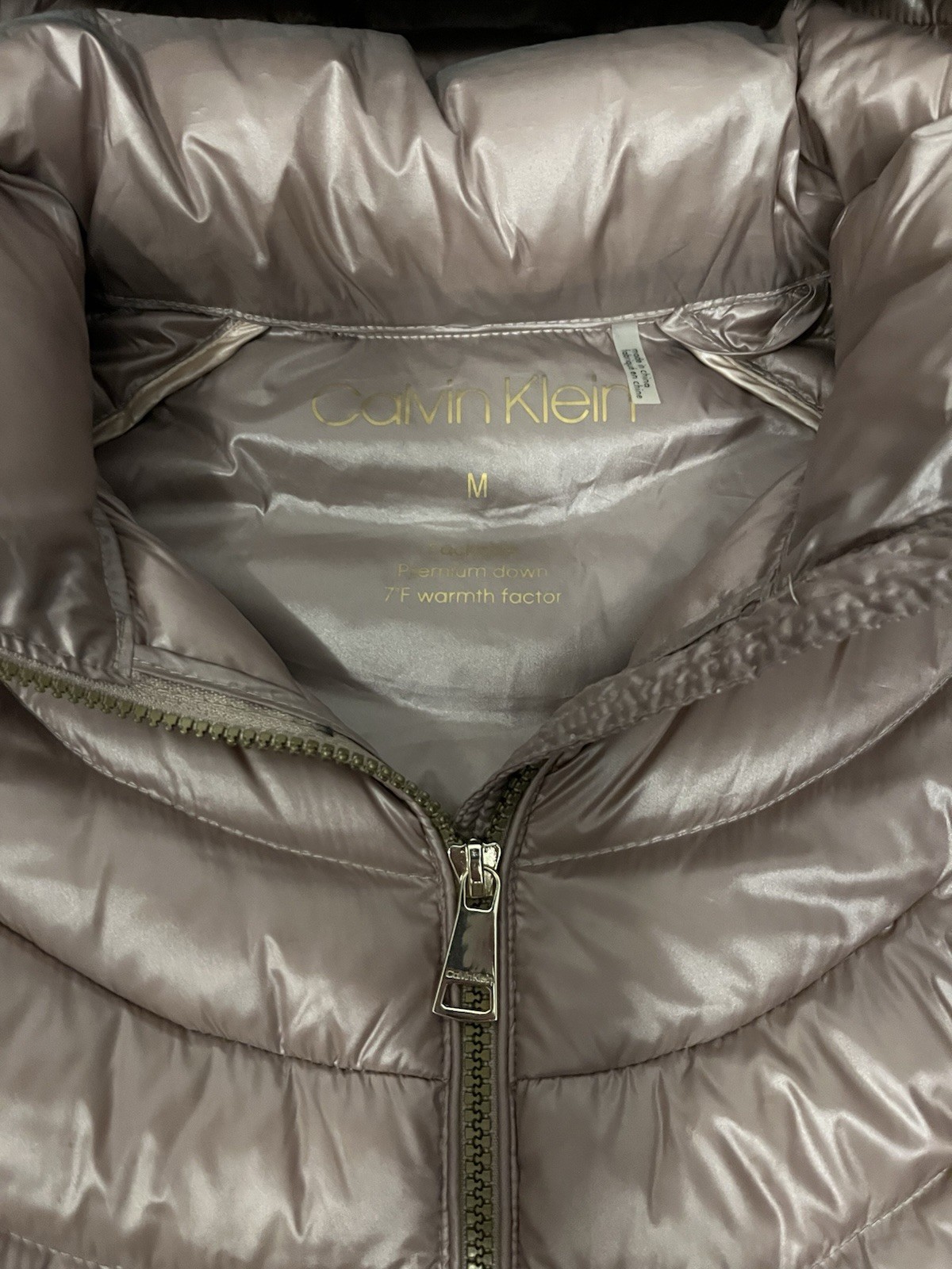 calvin klein packable down Jacket Coat Silky Taup… - image 4