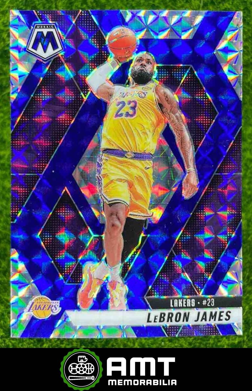 LeBron James 2024-25 Panini Mosaic Choice Blue 33/45 Los Angeles Lakers #180