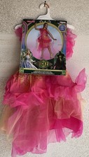 Child Glinda Wicked Cosplay Costume Size 4-6X Halloween Outfit Dress New