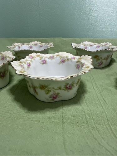 Antique MZ ~ Moritz Zdekauer ~ Austria ~Set Of 6 Ramekin & Saucer / Dessert Bowl - Picture 11 of 12