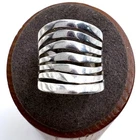 VTG Solid Sterling Silver 925 Multiband Design Tapered Band Ring Size 5.25