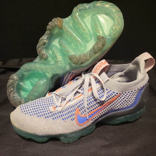 Nike Herren Air Vapormax 2021 Flyknit Wolf Grau Blau Schuhe Größe 9
