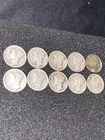 10x Mercury Dimes 90% Silver Lot Pre-1964 US Coins Junk Silver All 1943